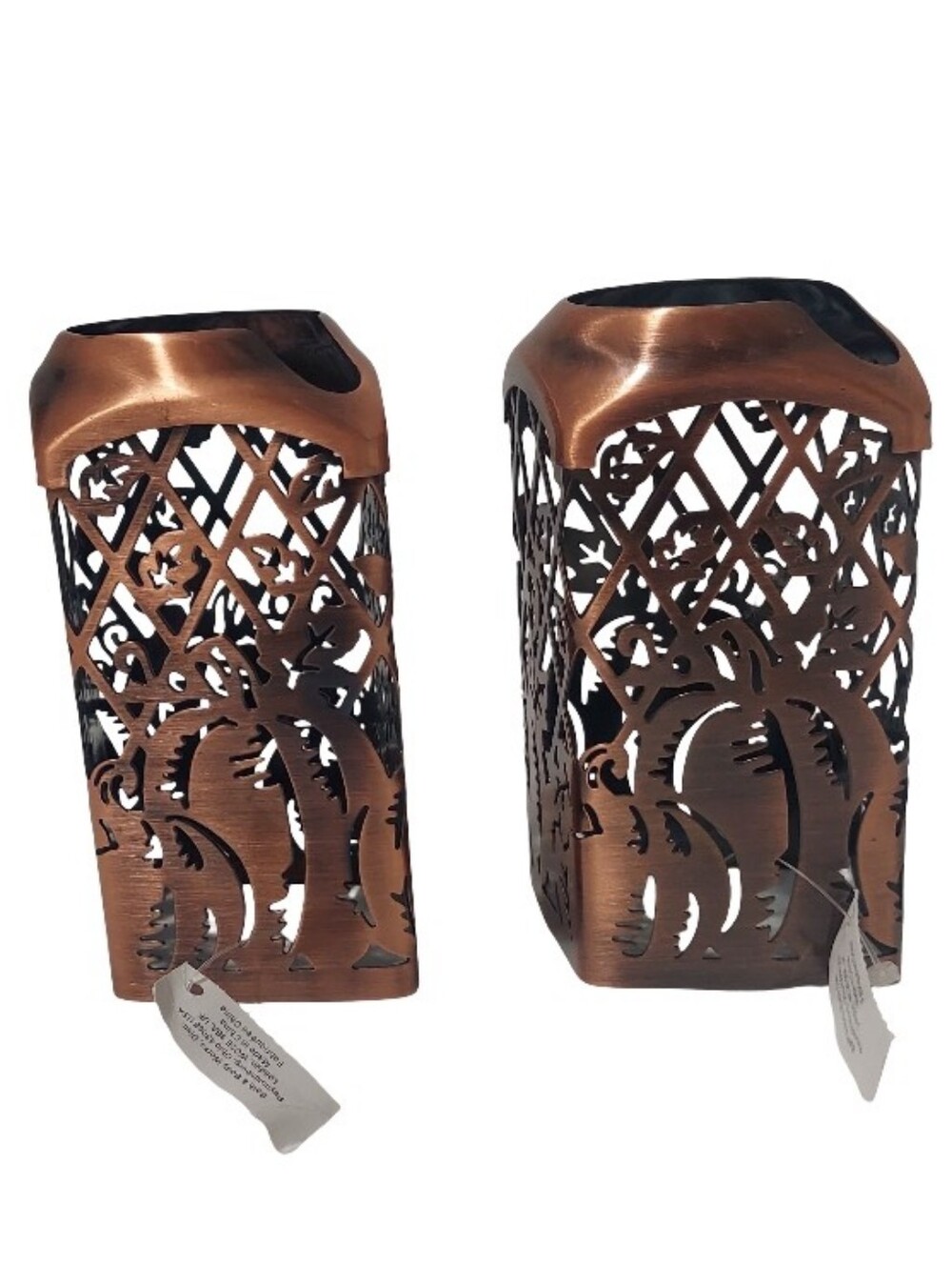 Set Of 2 Vintage Bath & Body Works Bronze Fall Pumpkin Foaming Soap Holders